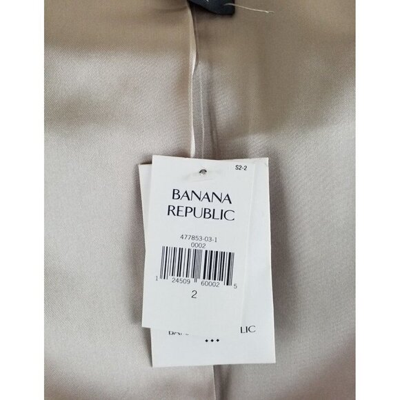 Banana Republic~Woman Size  2~Dusty Brown Wool Blend Career Blazer Jacket NWT. - Picture 8 of 9